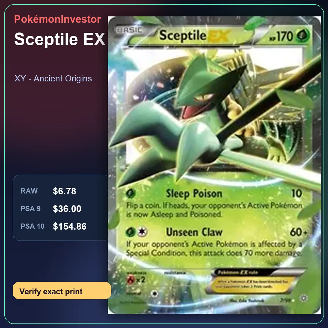 Card research image for Sceptile EX