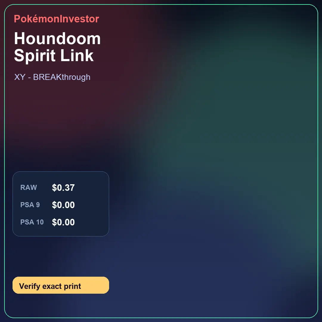 Card research image for Houndoom Spirit Link