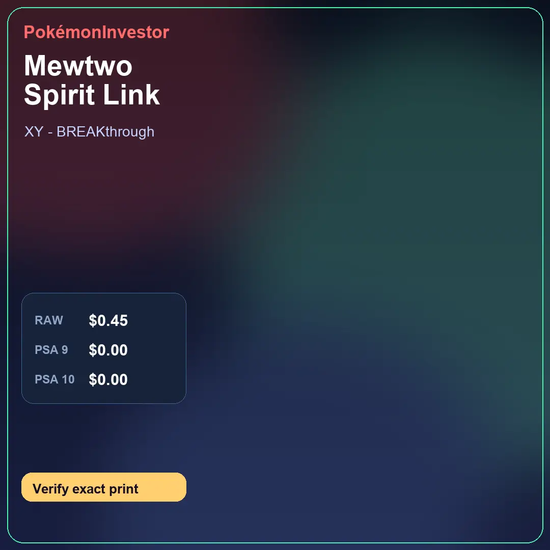 Card research image for Mewtwo Spirit Link