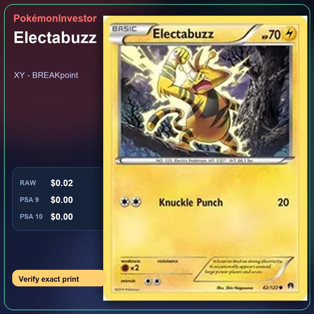 Card research image for Electabuzz