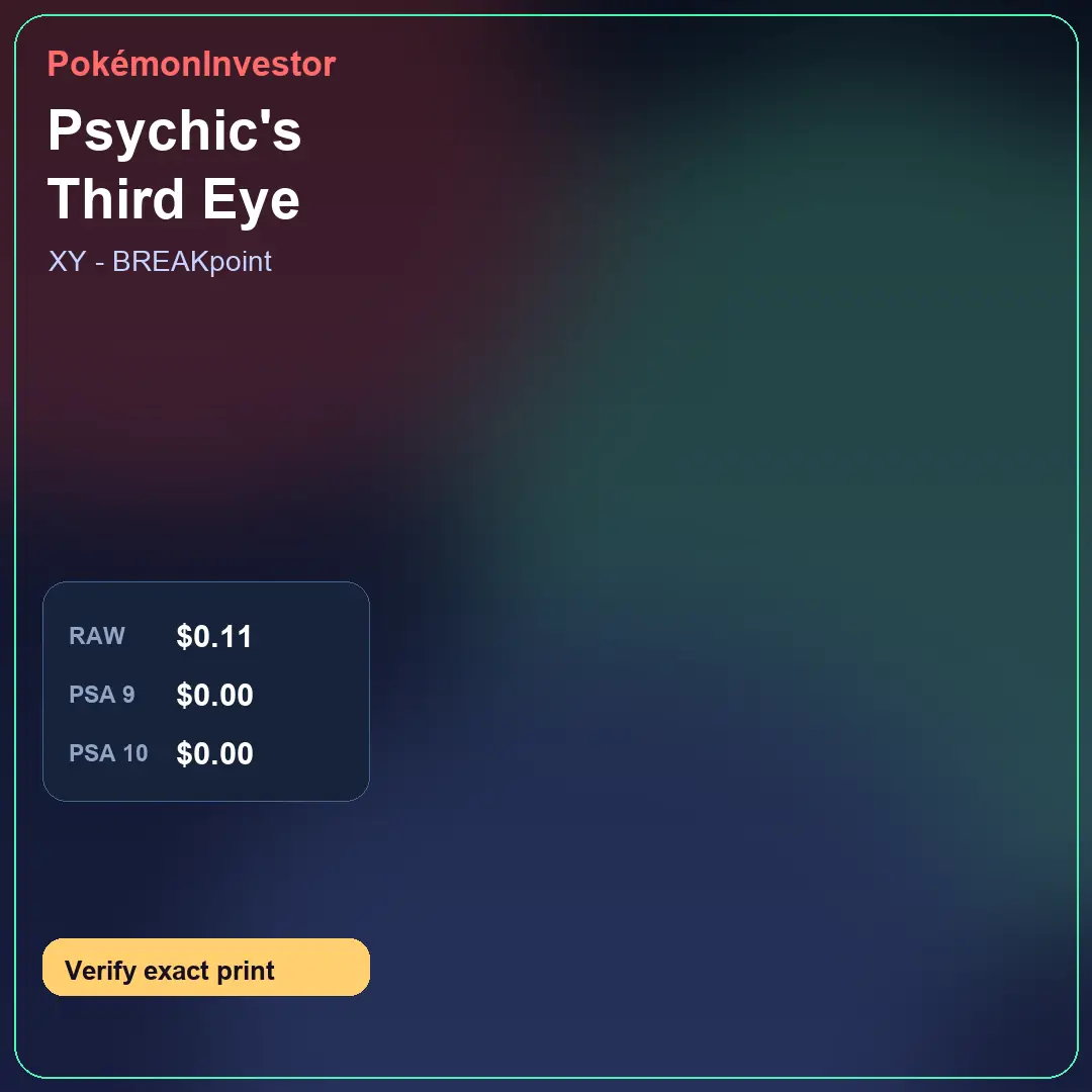 Card research image for Psychic's Third Eye
