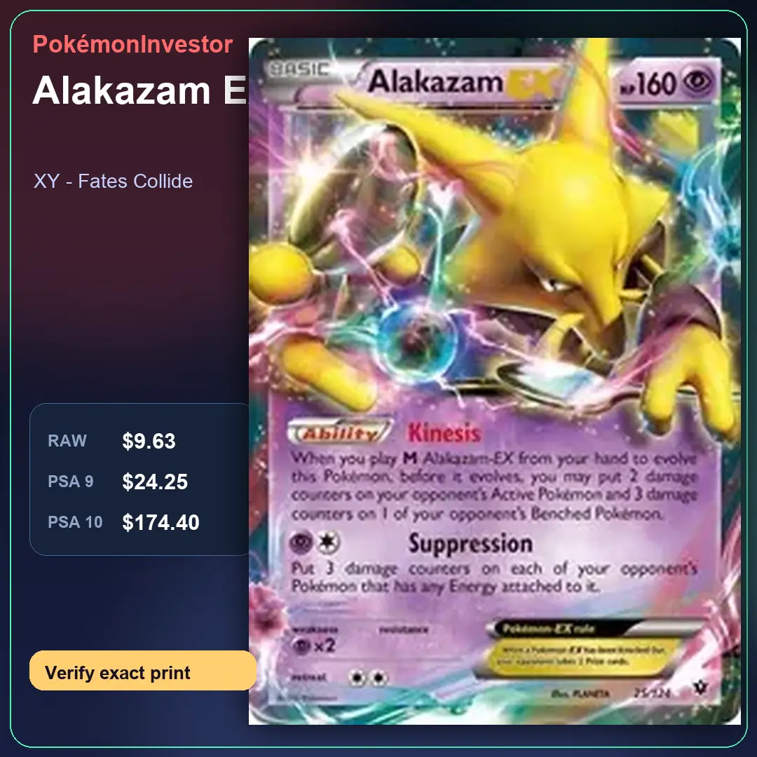 Card research image for Alakazam EX