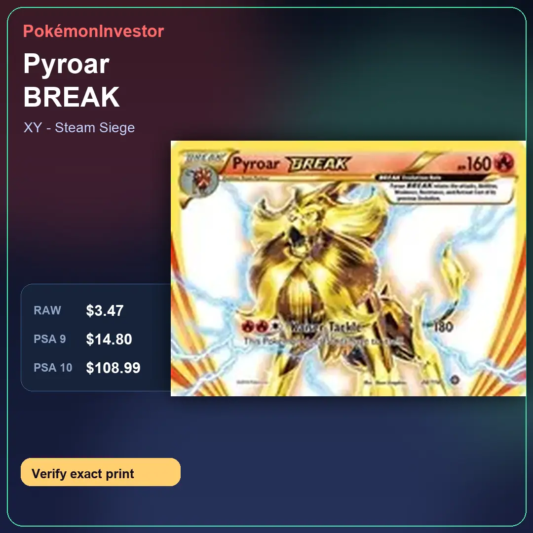 Card research image for Pyroar BREAK