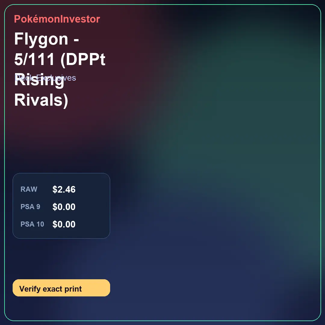 Card research image for Flygon - 5/111 (DPPt Rising Rivals)