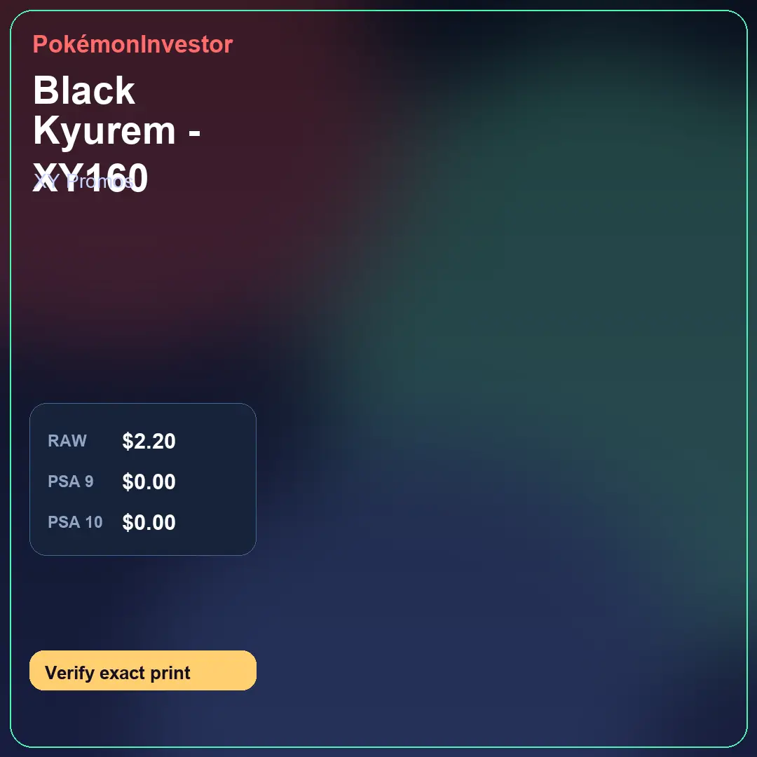 Card research image for Black Kyurem - XY160