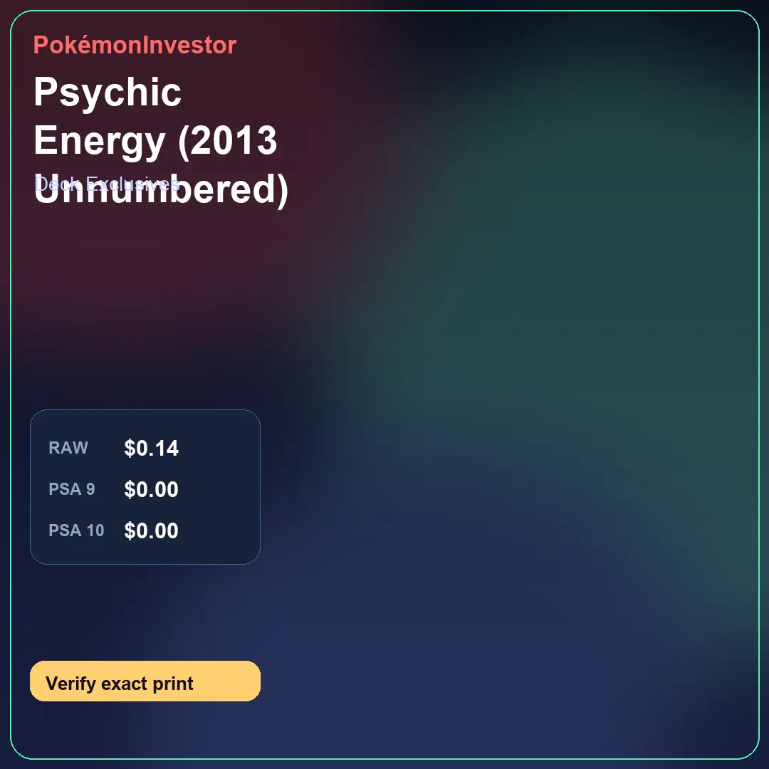 Card research image for Psychic Energy (2013 Unnumbered)