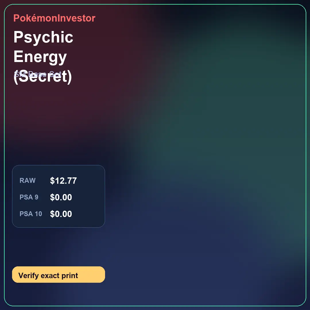 Card research image for Psychic Energy (Secret)