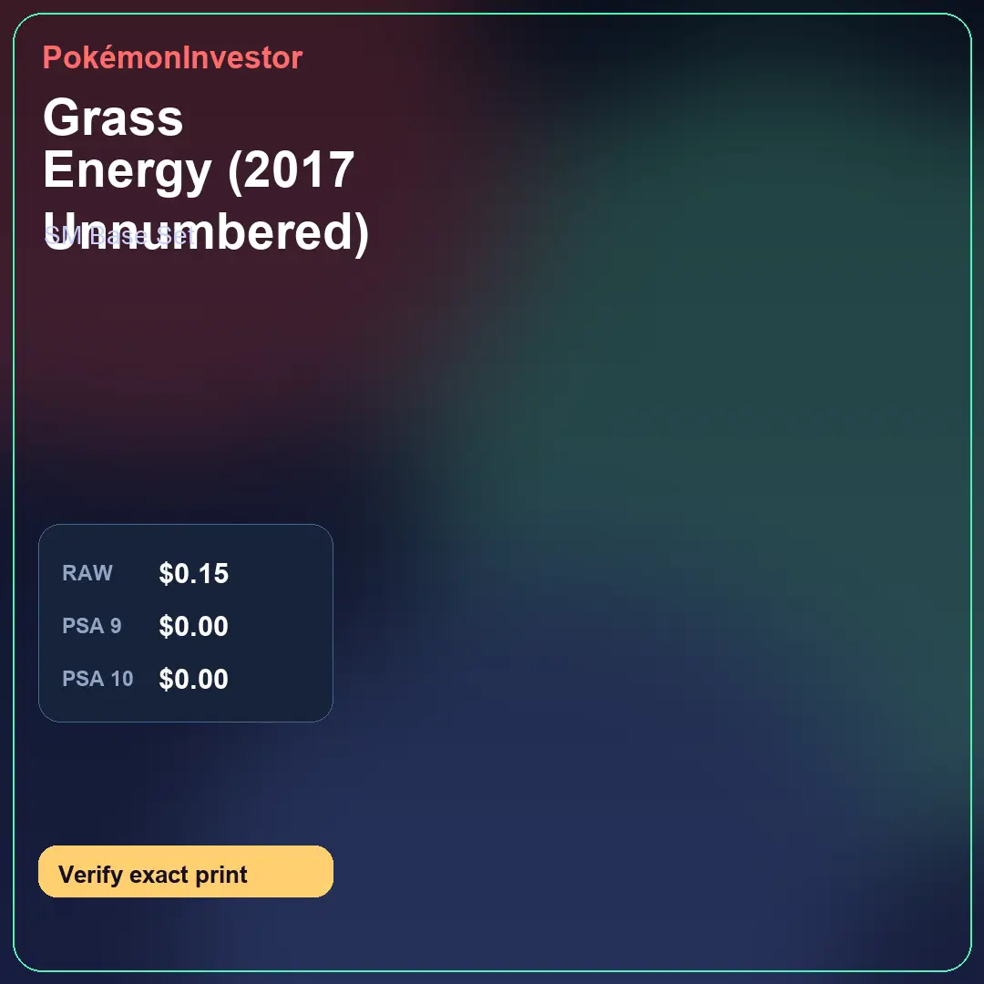 Card research image for Grass Energy (2017 Unnumbered)