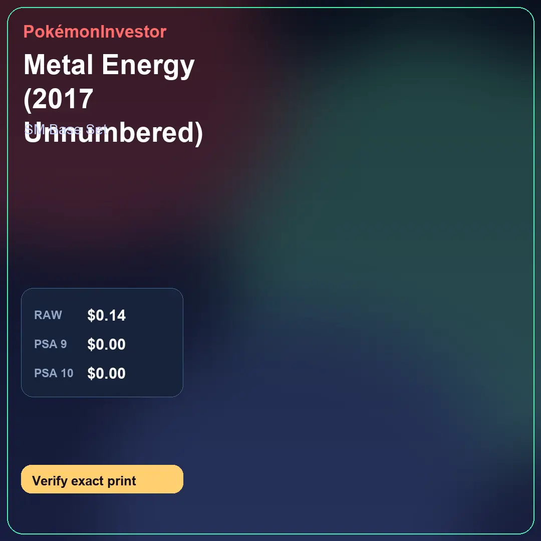 Card research image for Metal Energy (2017 Unnumbered)