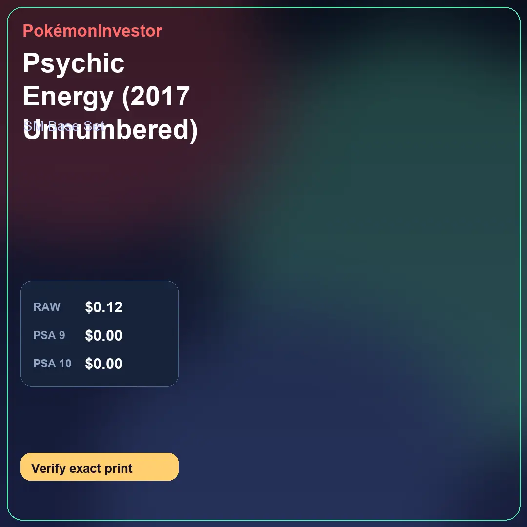 Card research image for Psychic Energy (2017 Unnumbered)