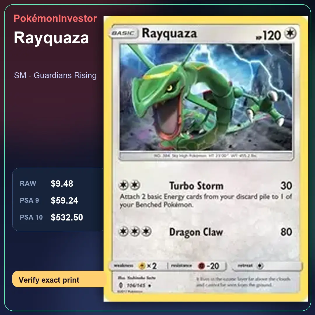 Card research image for Rayquaza