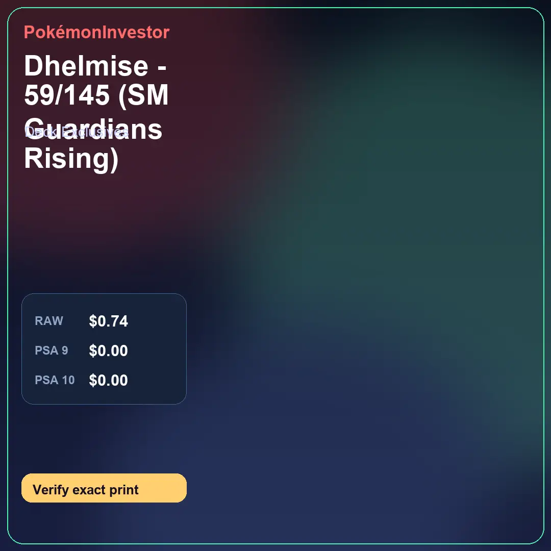 Card research image for Dhelmise - 59/145 (SM Guardians Rising)