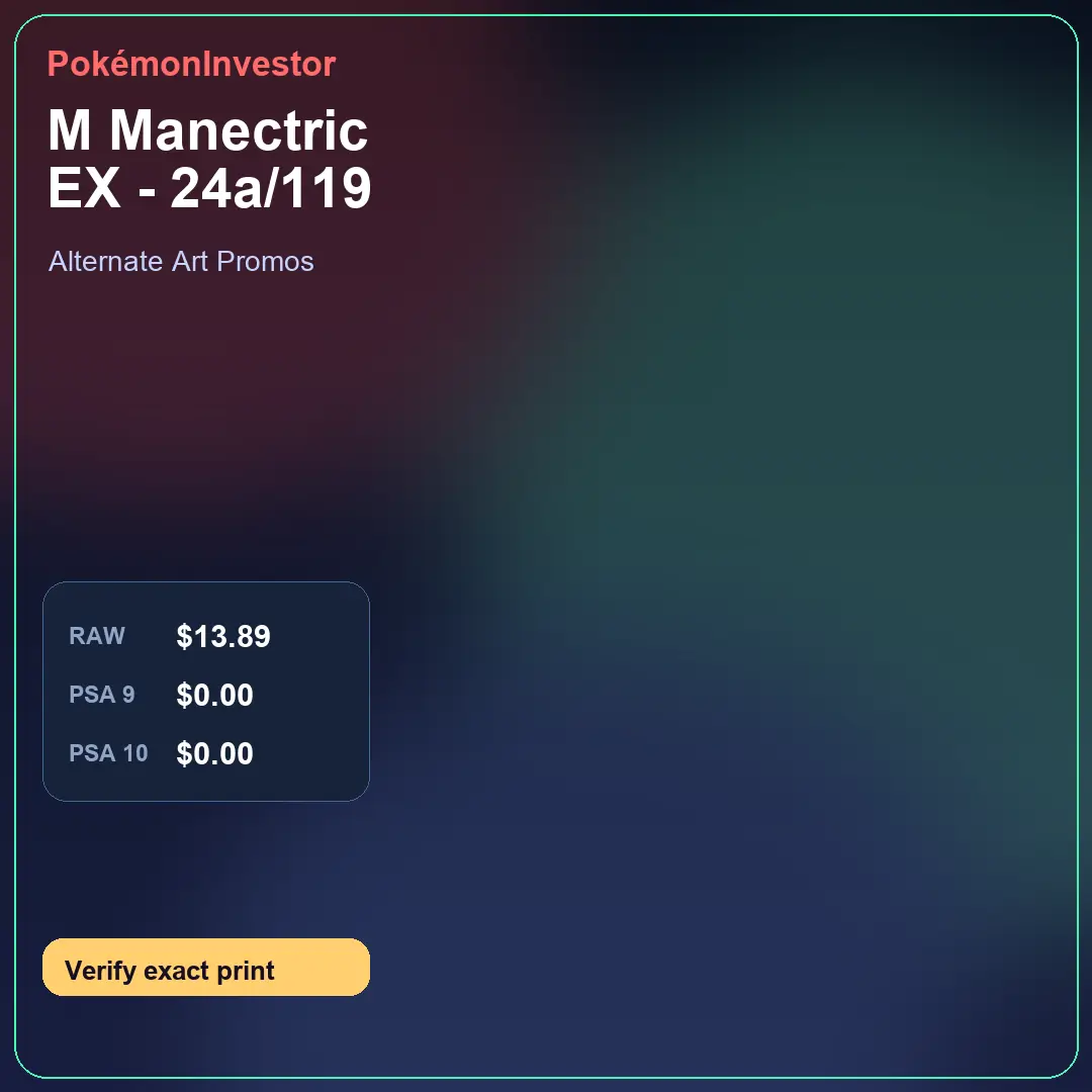 Card research image for M Manectric EX - 24a/119