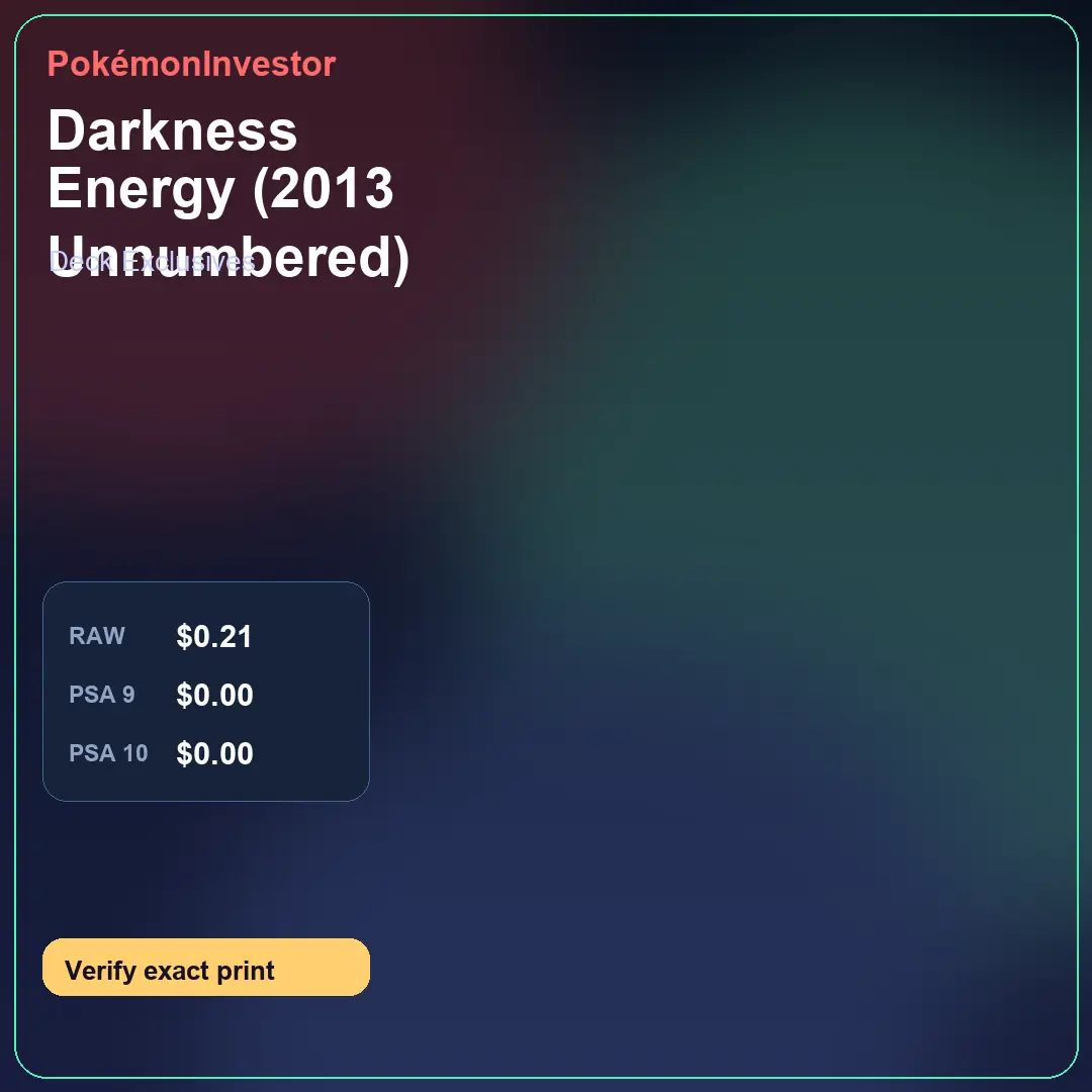 Card research image for Darkness Energy (2013 Unnumbered)