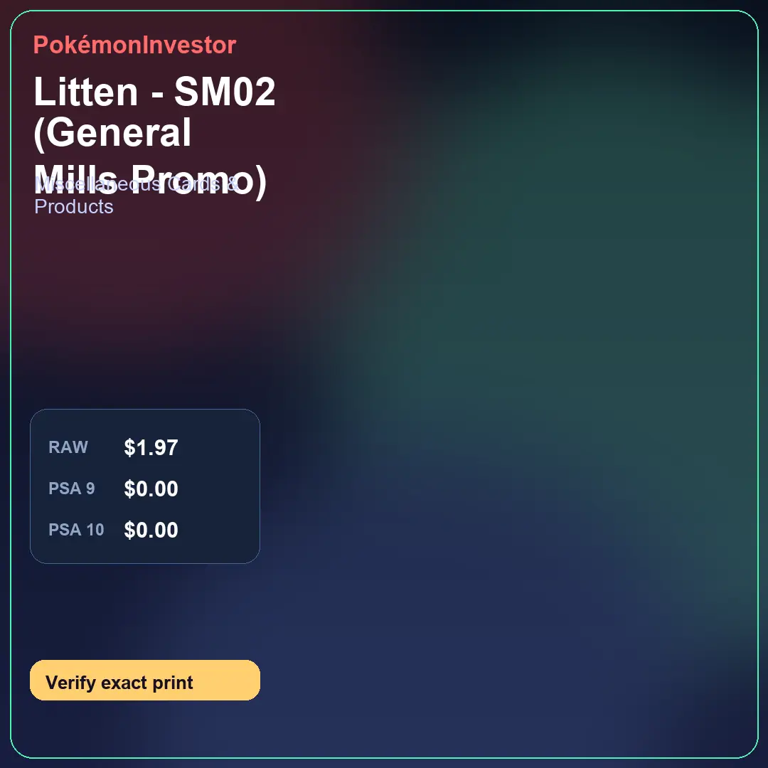 Card research image for Litten - SM02 (General Mills Promo)