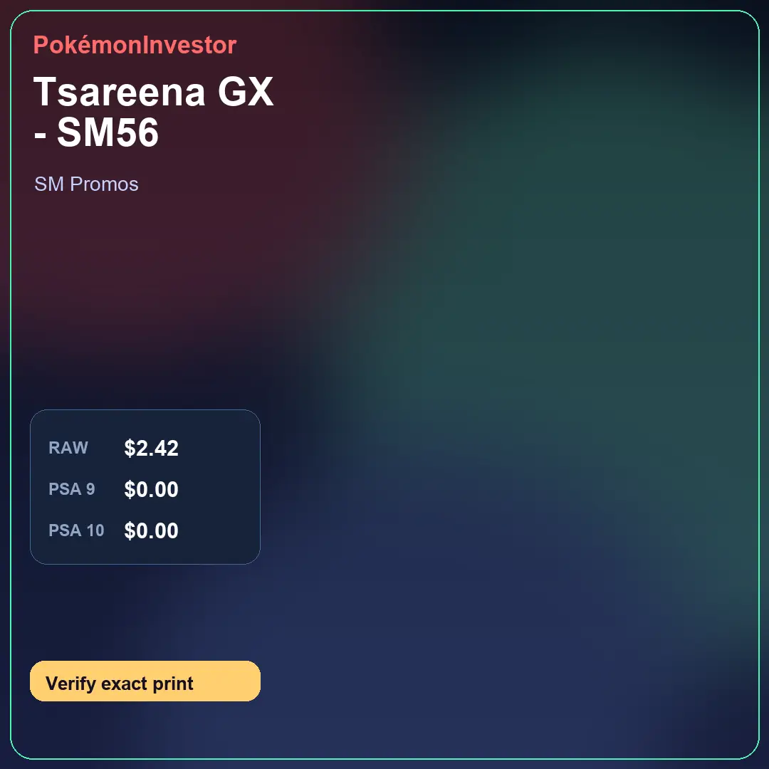 Card research image for Tsareena GX - SM56