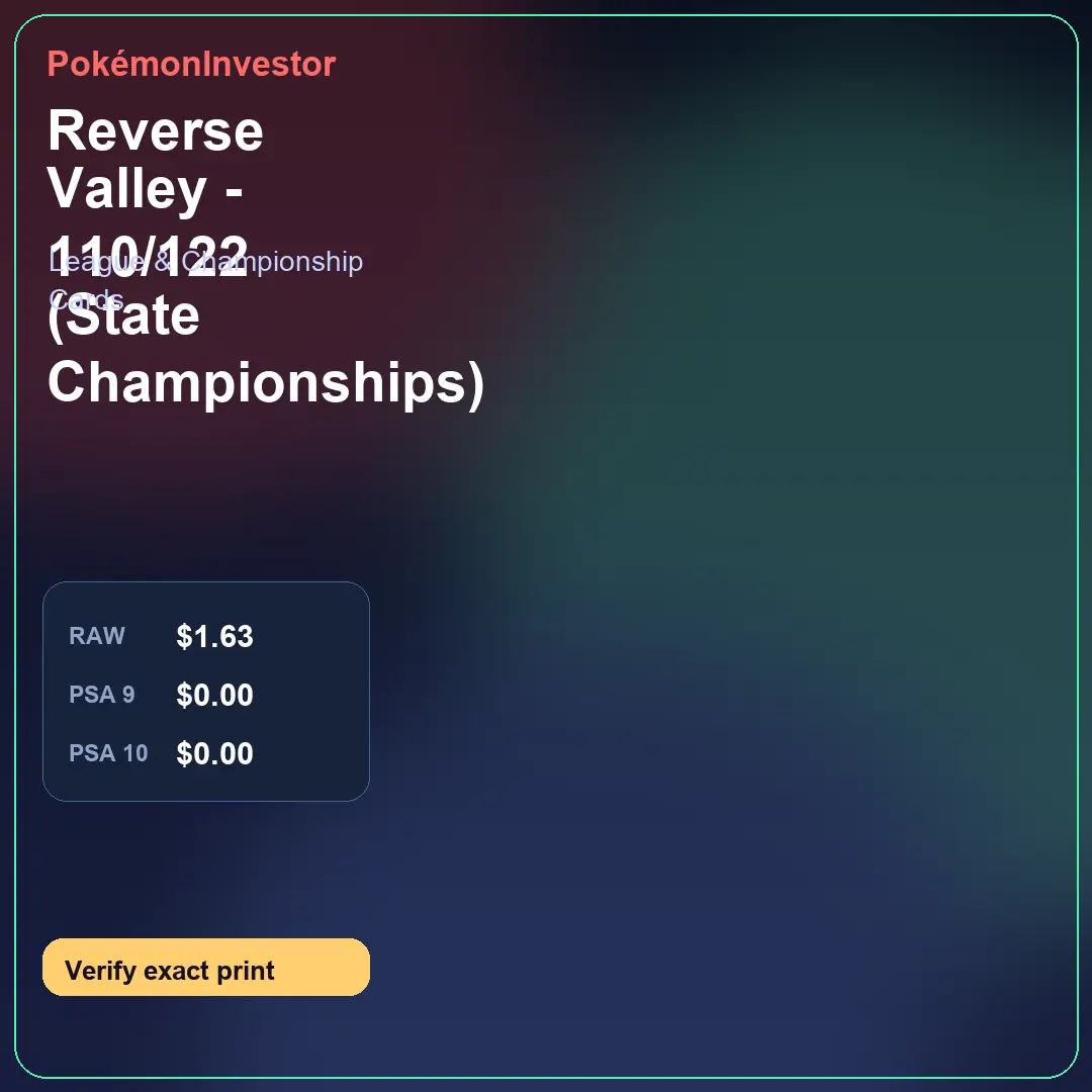 Card research image for Reverse Valley - 110/122 (State Championships)
