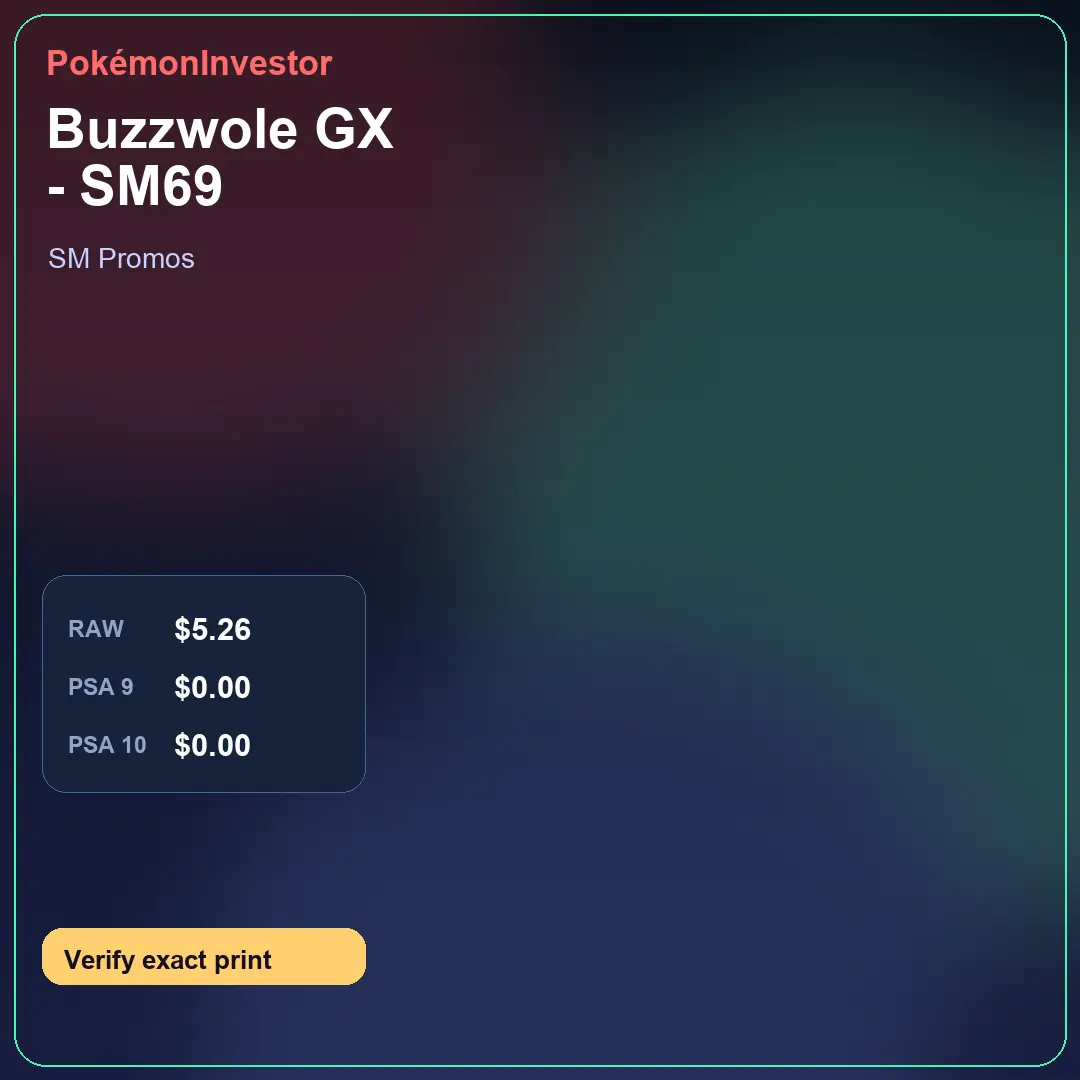 Card research image for Buzzwole GX - SM69