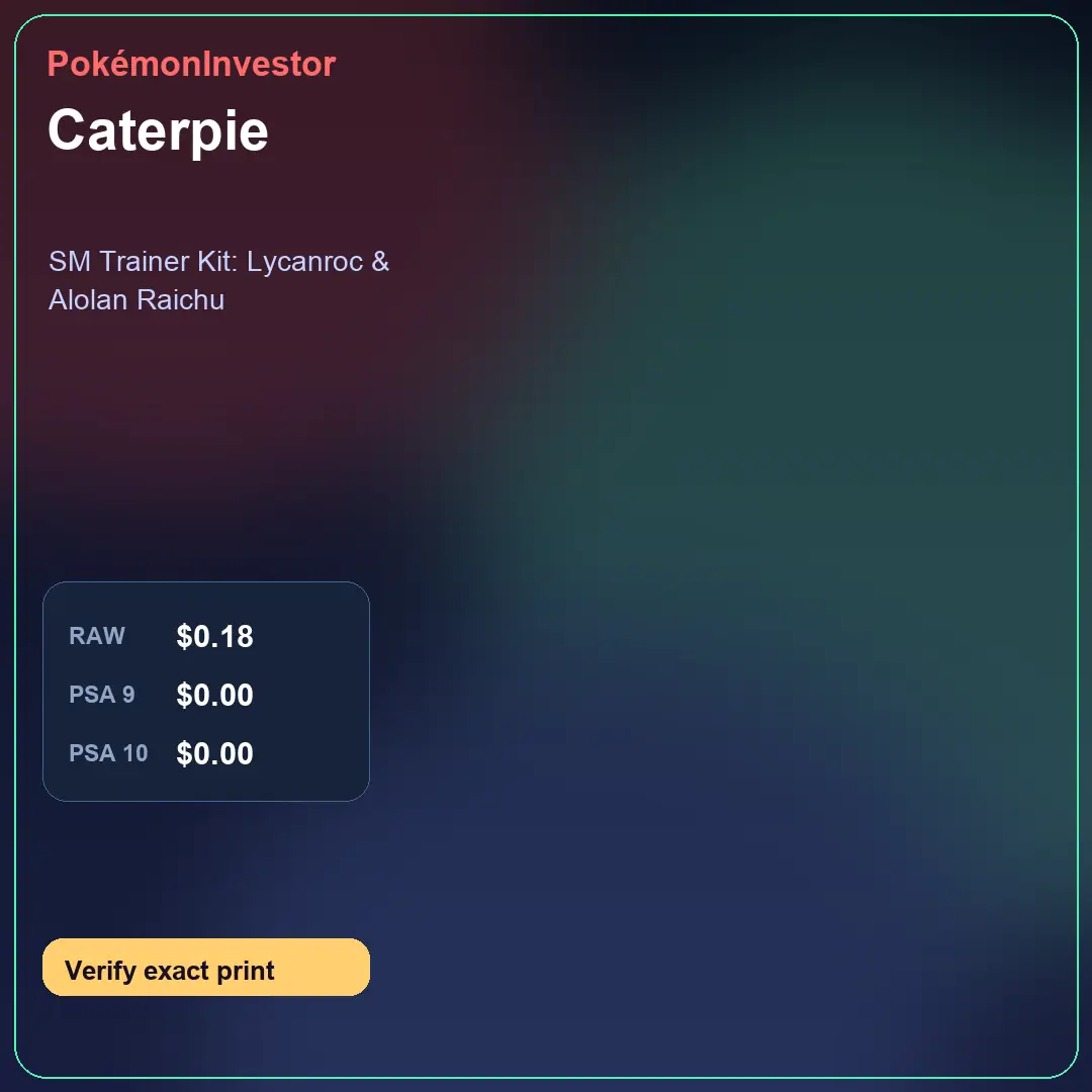 Card research image for Caterpie