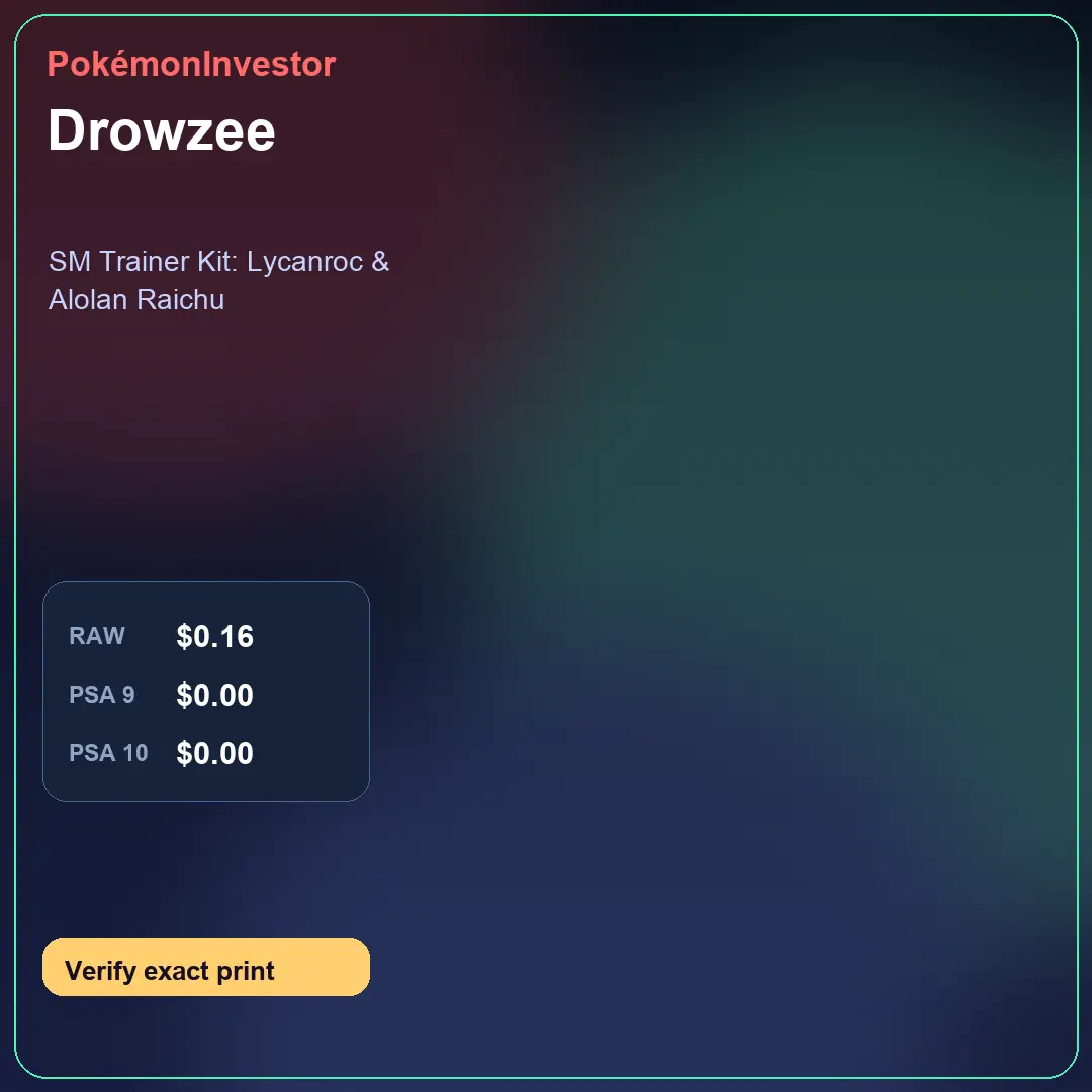 Card research image for Drowzee