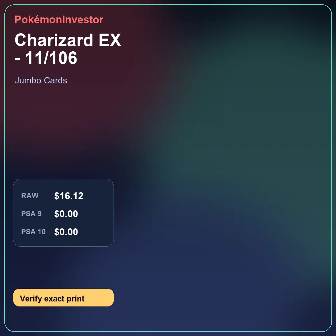 Card research image for Charizard EX - 11/106