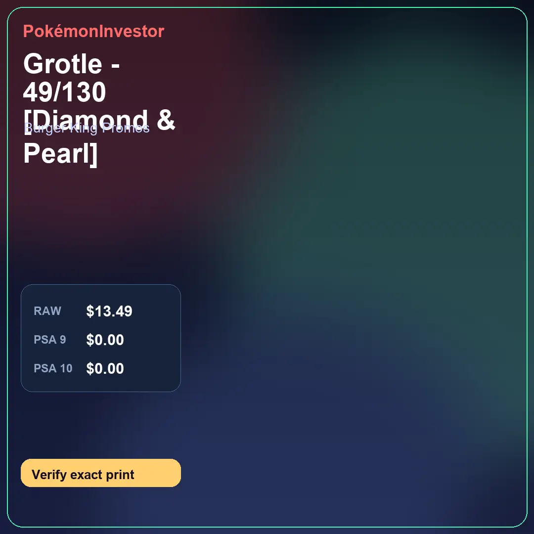 Card research image for Grotle - 49/130 [Diamond & Pearl]