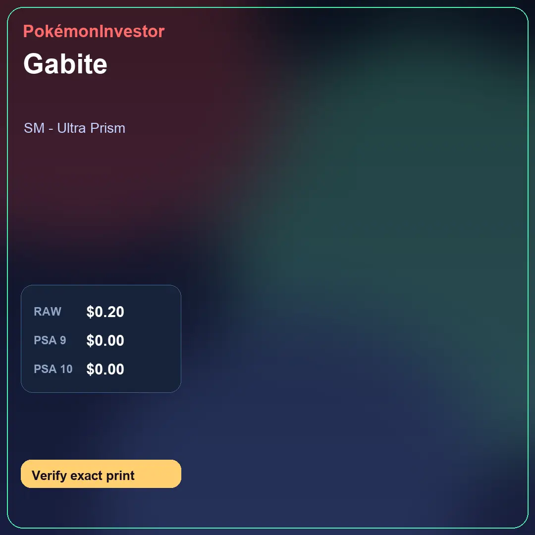 Card research image for Gabite