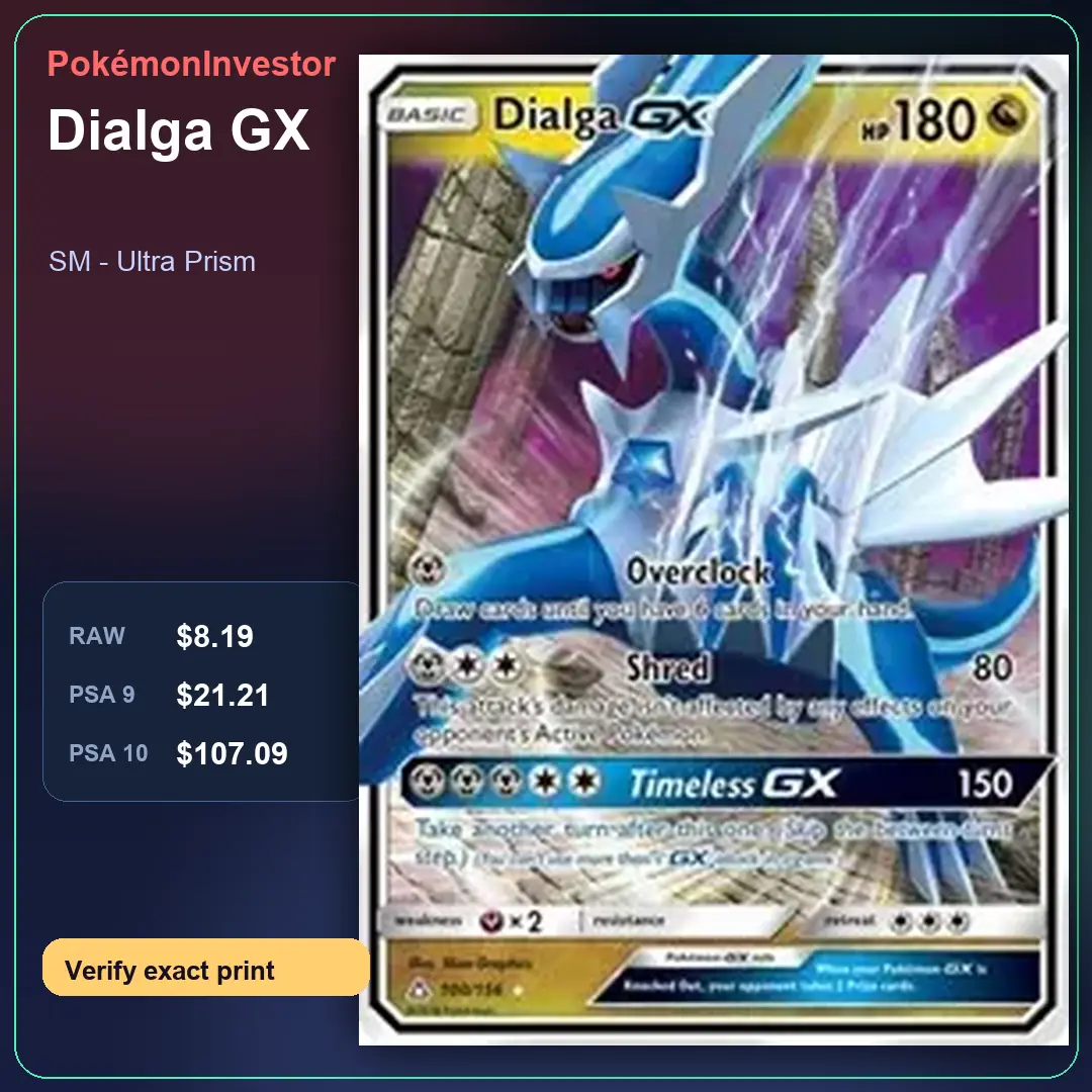 Card research image for Dialga GX