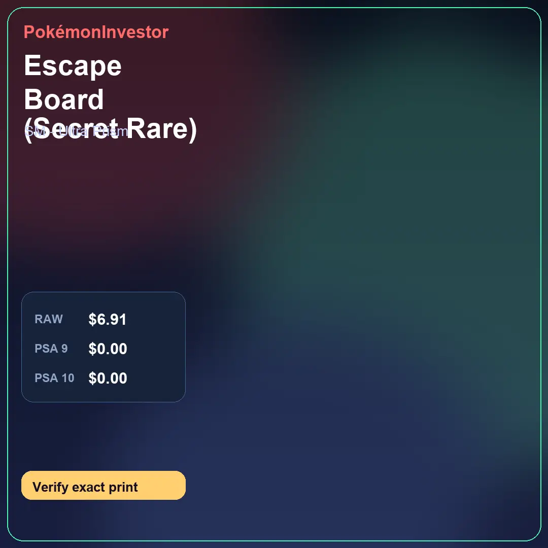 Card research image for Escape Board (Secret Rare)