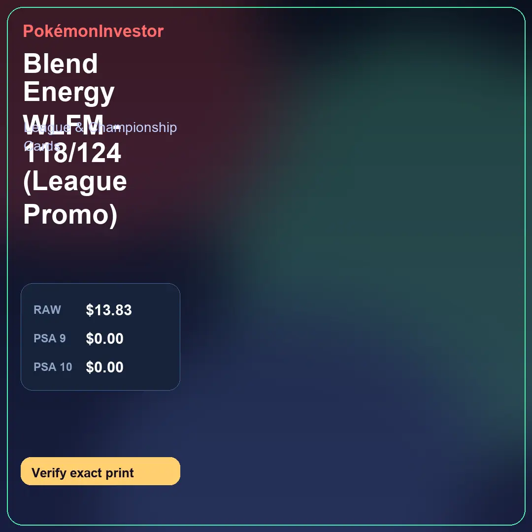 Card research image for Blend Energy WLFM - 118/124 (League Promo)