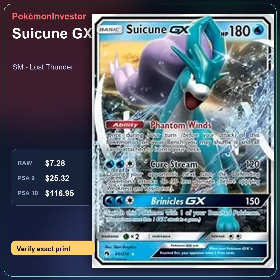 Card research image for Suicune GX