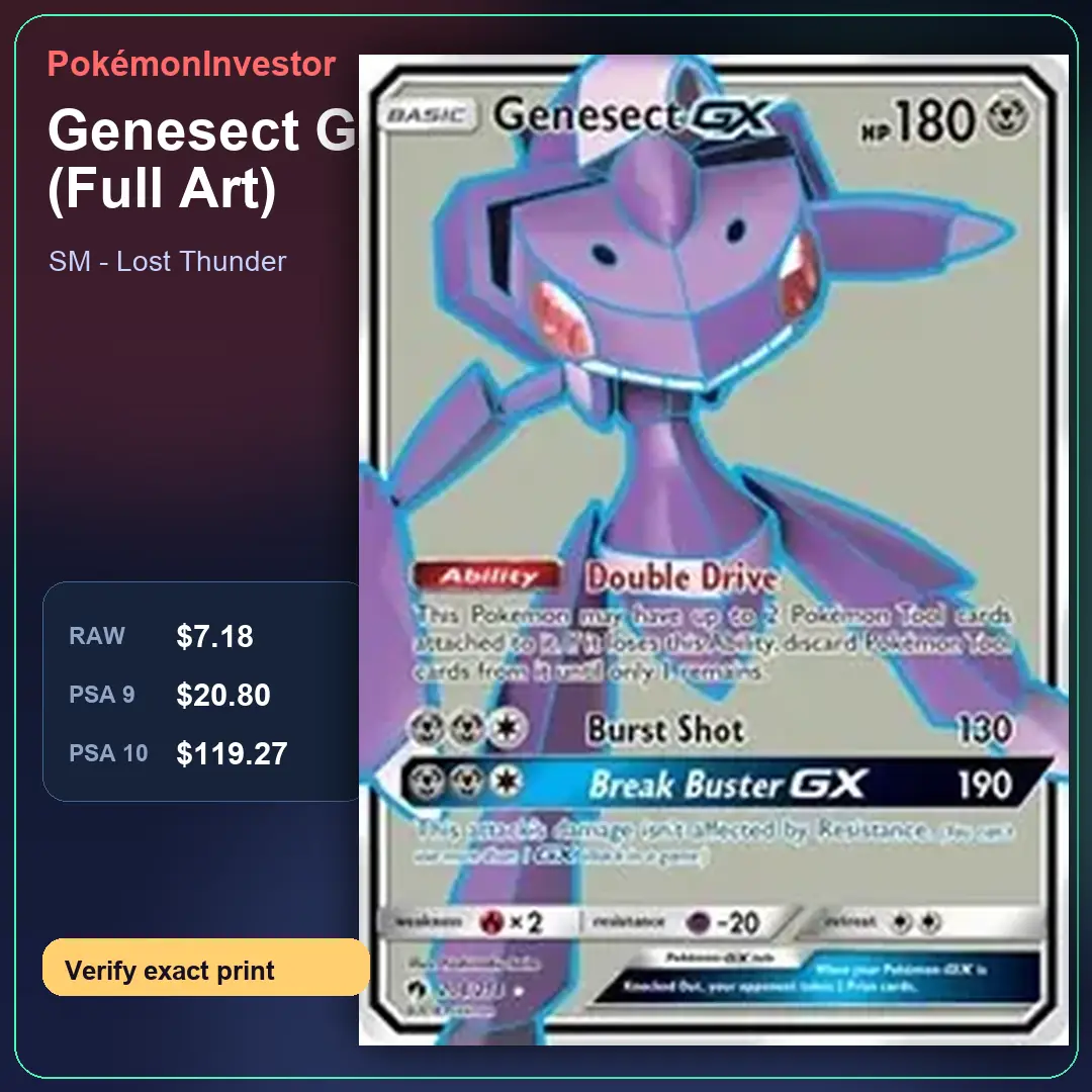 Card research image for Genesect GX (Full Art)