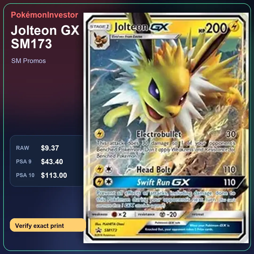 Card research image for Jolteon GX - SM173