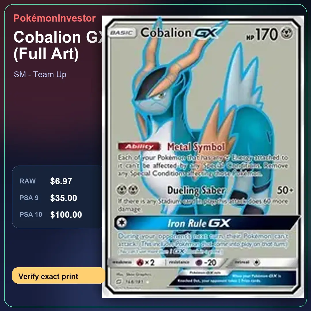 Card research image for Cobalion GX (Full Art)