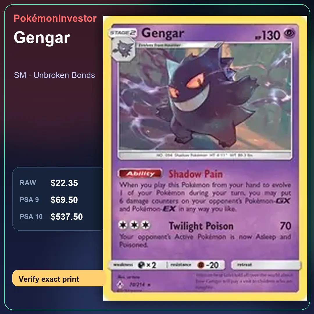 Card research image for Gengar