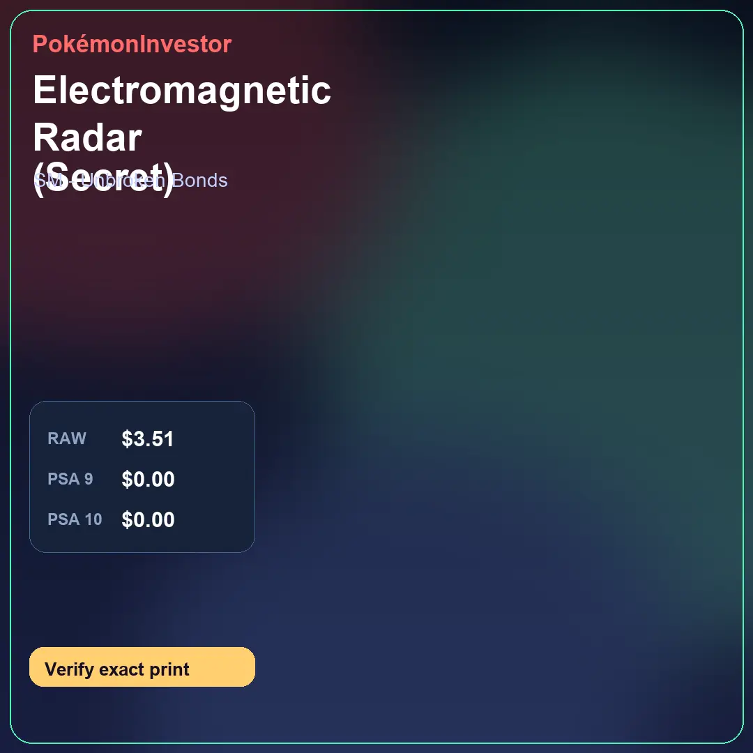 Card research image for Electromagnetic Radar (Secret)