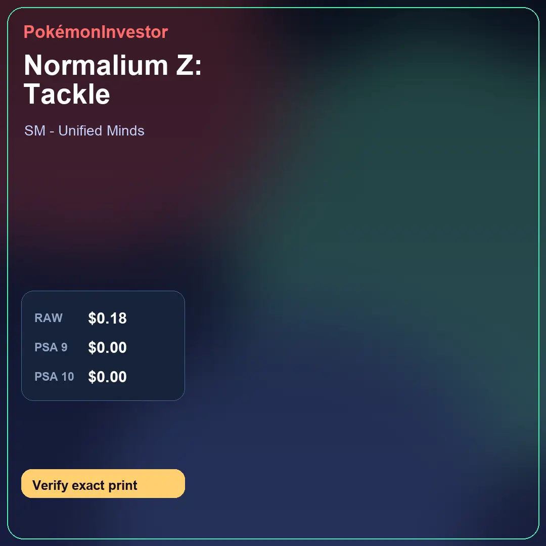Card research image for Normalium Z: Tackle