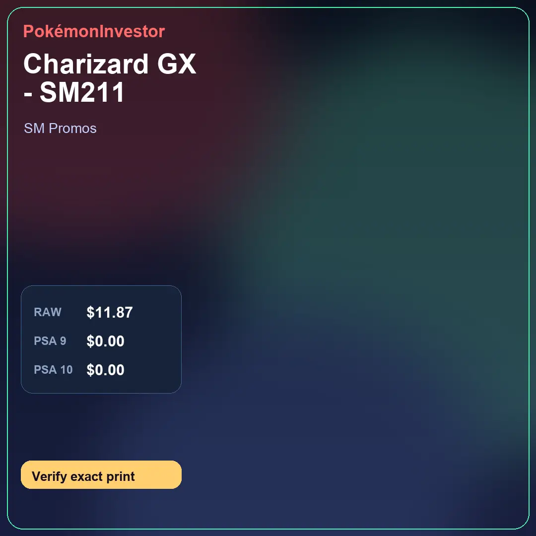 Card research image for Charizard GX - SM211