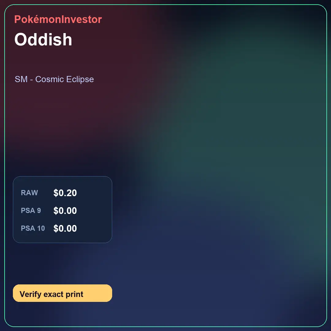 Card research image for Oddish