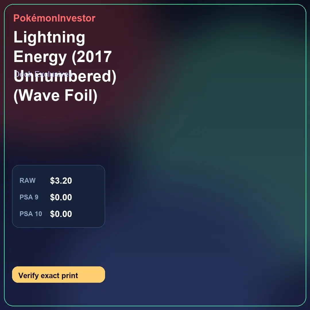 Card research image for Lightning Energy (2017 Unnumbered) (Wave Foil)