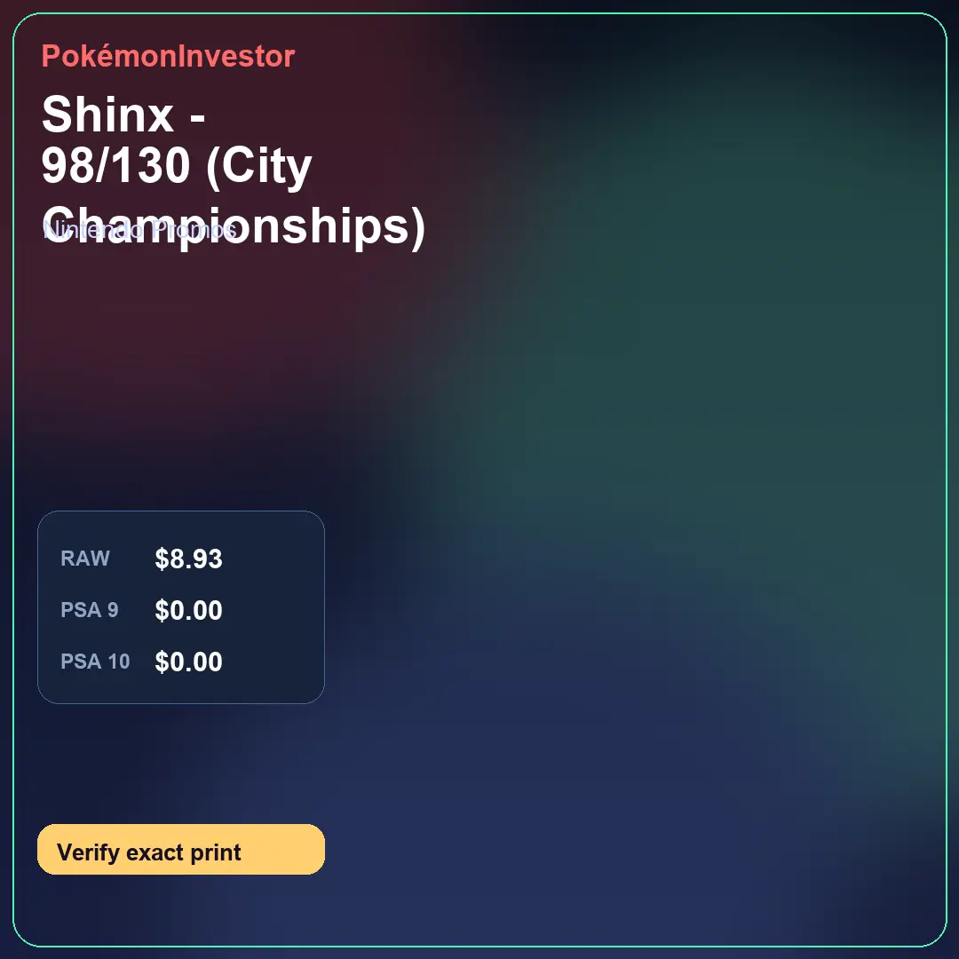 Card research image for Shinx - 98/130 (City Championships)