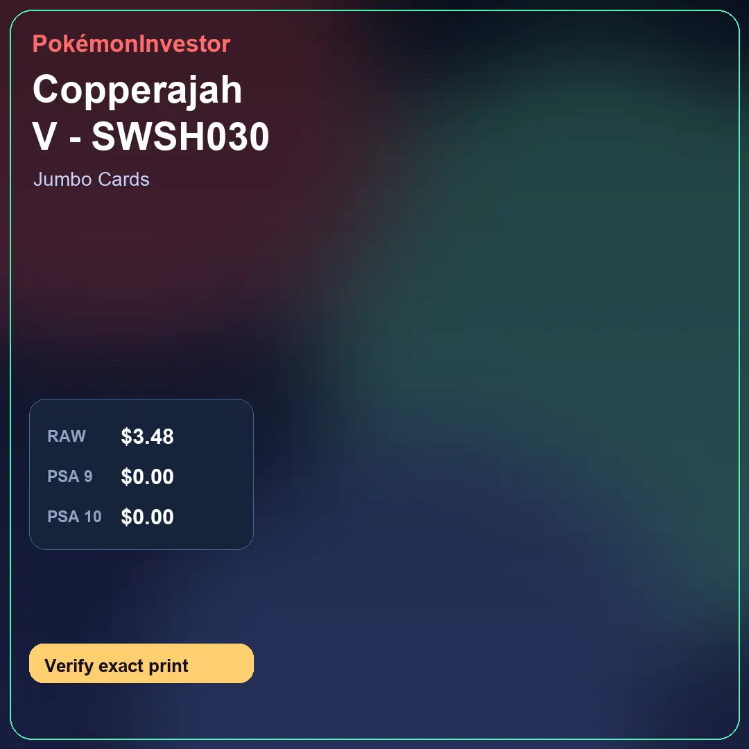 Card research image for Copperajah V - SWSH030