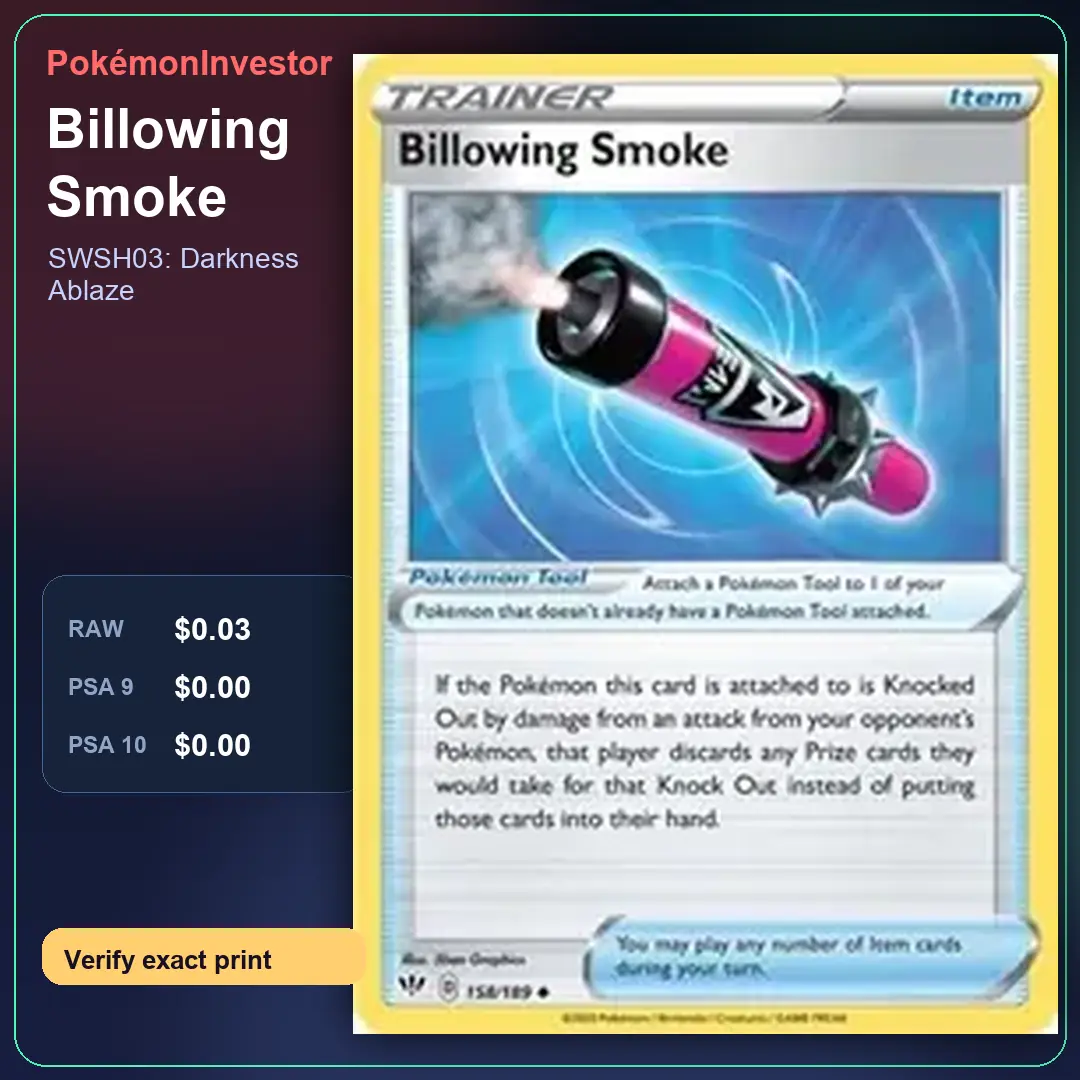 Card research image for Billowing Smoke