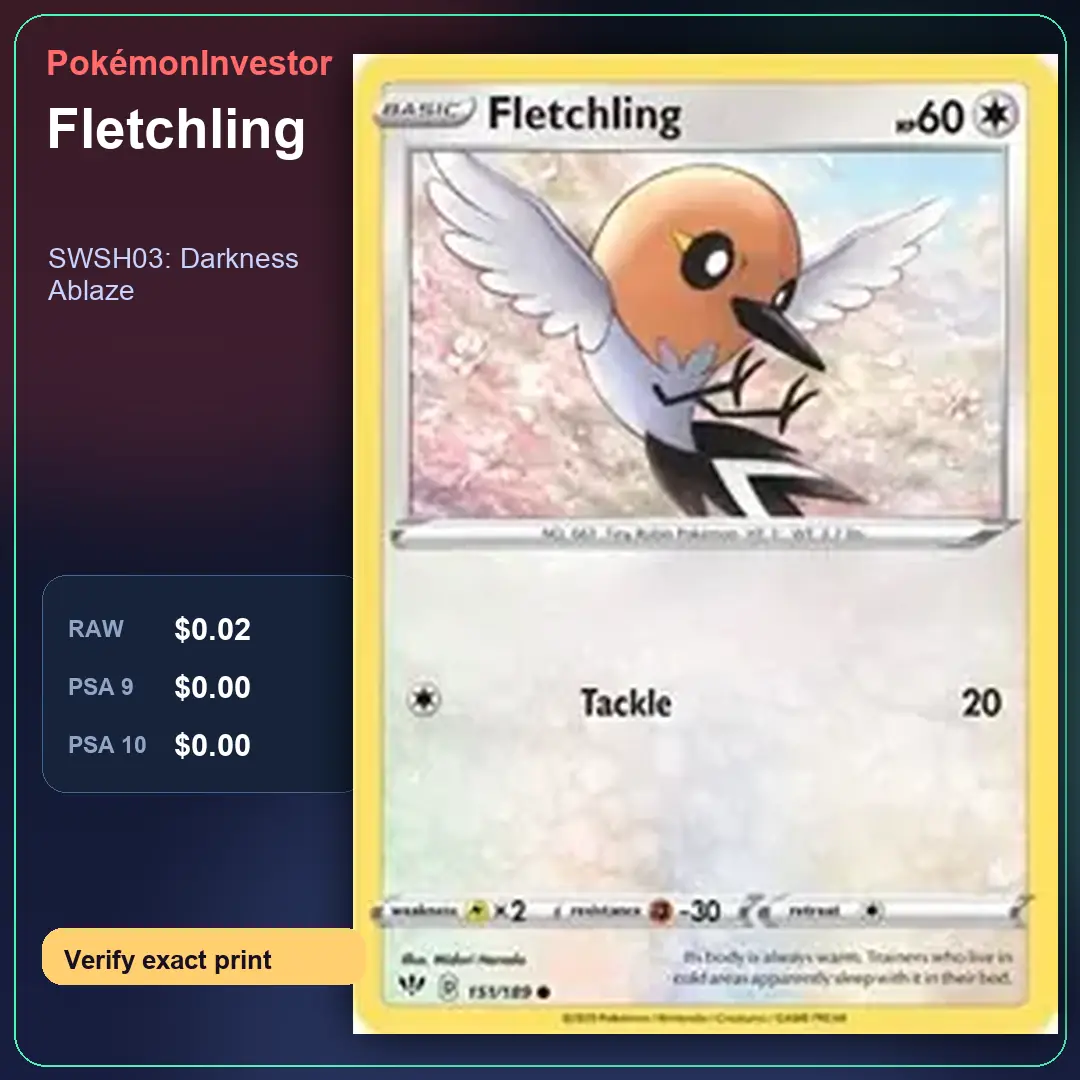 Card research image for Fletchling
