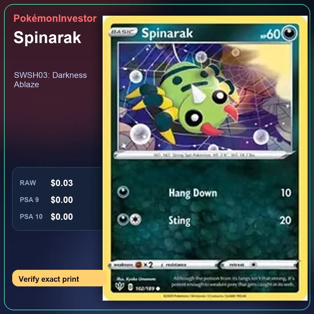 Card research image for Spinarak