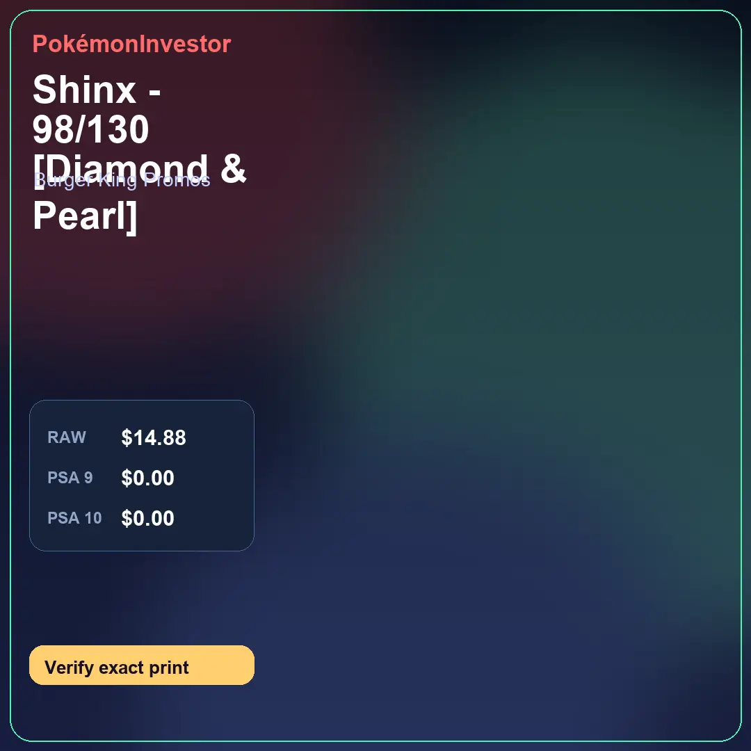 Card research image for Shinx - 98/130 [Diamond & Pearl]