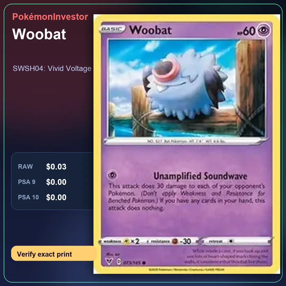 Card research image for Woobat