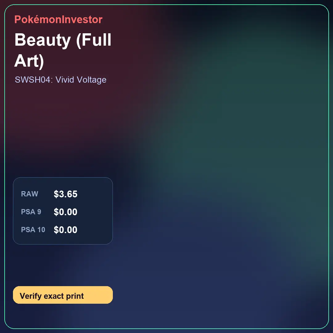 Card research image for Beauty (Full Art)