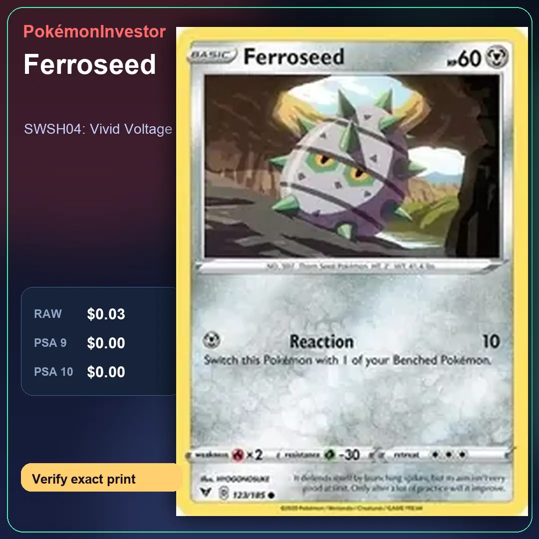 Card research image for Ferroseed