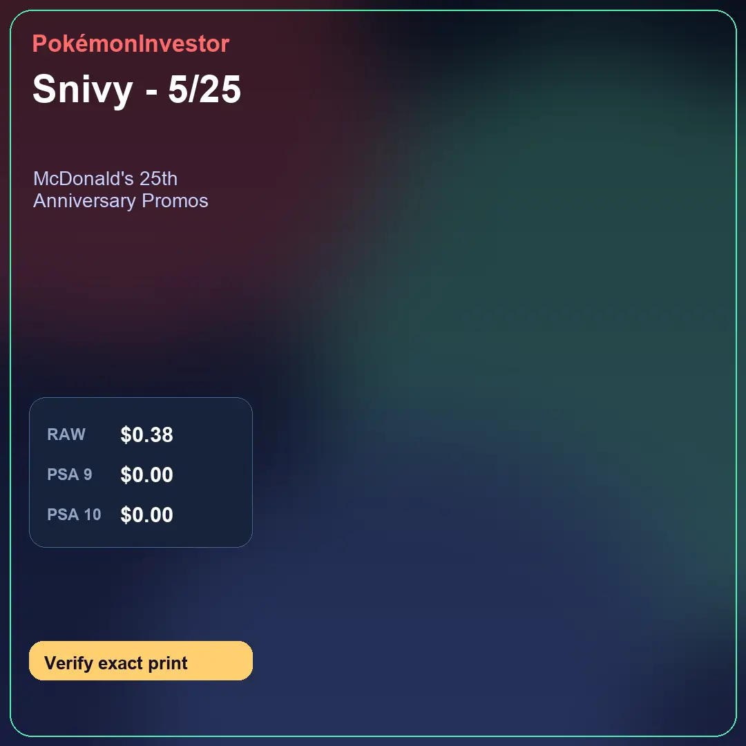 Card research image for Snivy - 5/25